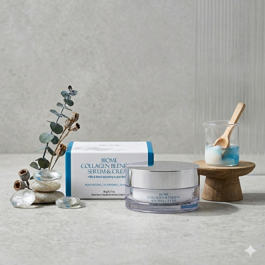 Biome Collagen Blending Serum and Cream — Korean anti-aging skincare